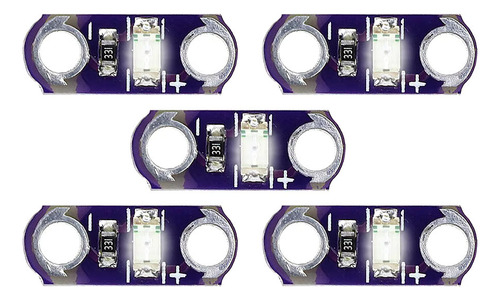 Pack 5pcs Módulo Led Smd Lilypad Colores 3.3 A 5v Arduino