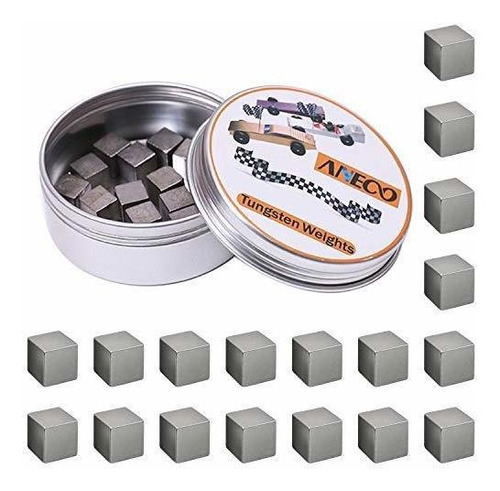 Cubo Tungsteno Madera Pino Aneco 3 Onza Peso Para Coche