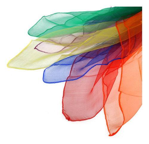 Pañuelos De Gasa Cuadrados De Colores Mixtos Para Baile, 12