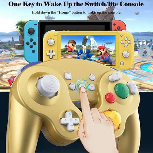 Imagen 2 de 7 de Controlador Gamecube Inalámbrico Exlene Para Switch/lite, Do