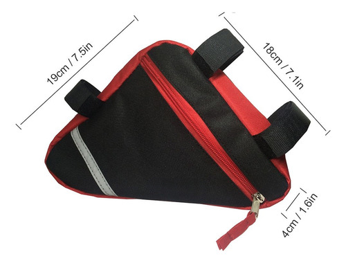 Bolsa Con Marco De Bicicleta, Marco De Tubo Frontal, Bolsa T