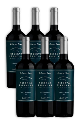 Cono Sur Reserva Especial Vino Carmenére X6u 750ml Chile