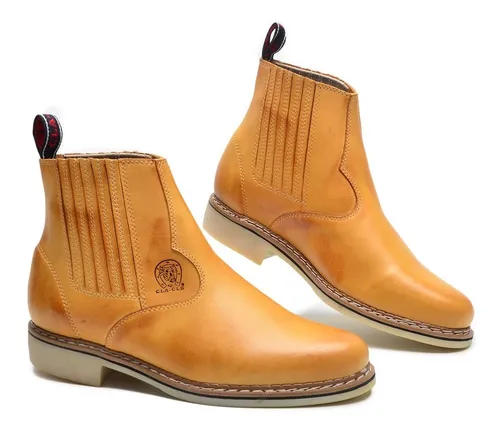 Botina Ro a Couro Trabalho Masculina 100 Couro Fazenda R 194 9