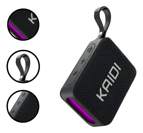 Caixa De Som Bluetooth Pequena Kaidi Knc-826 Portátil Rgb
