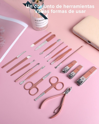 Manicura Y Pedicura 18 En 1 Iforu Set Manicura Profesional