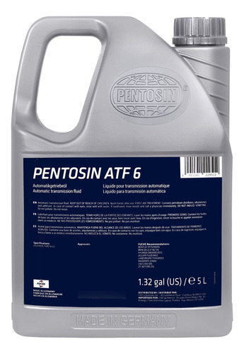Aceite Transmision Automatica Pentosin Atf6 (antes Atf1) 8l