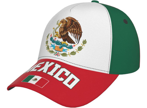 Bandera De México Gorra De Béisbol Mexicana 3d Impresión Com