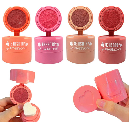 Blush Rubor Colorete Corazón Liquido De Larga Duración 4pz