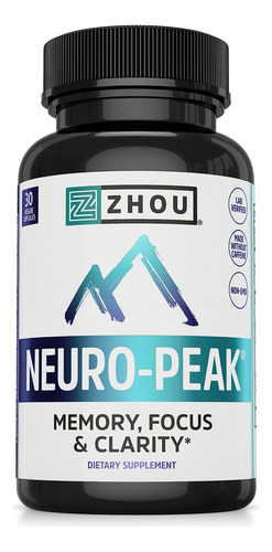 Suplemento De Suporte Cerebral Zhou Neuro Peak 30 Vegcaps