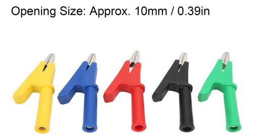 Pinza De Prueba Con Clip De Cocodrilo Clips, Aislante, Conec