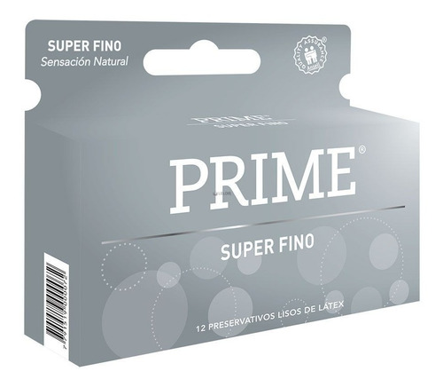 Preservativos Prime Super Fino Placer Natural X 12 Unidades