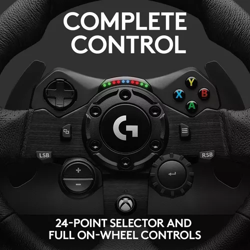 Logitech G923 - Volante con palanca de cambios Driving Force y pedales para  PS5, PS4 y PC, con cubierta de volante de cuero genuino : Videojuegos 