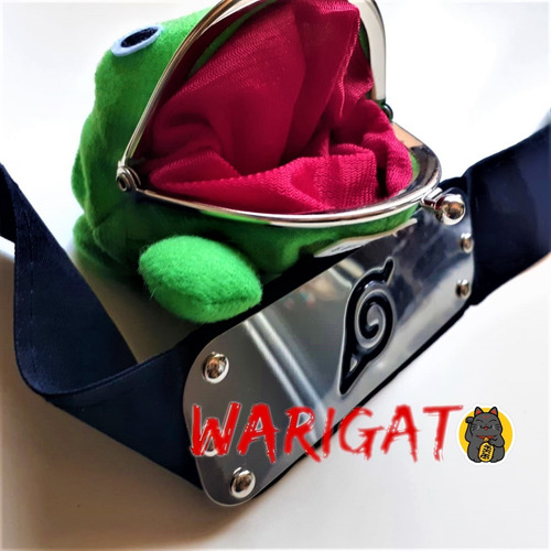 Imagen 7 de 7 de Naruto Pack Regalo Ranita Gamachan Bandana Aldea De La Hoja
