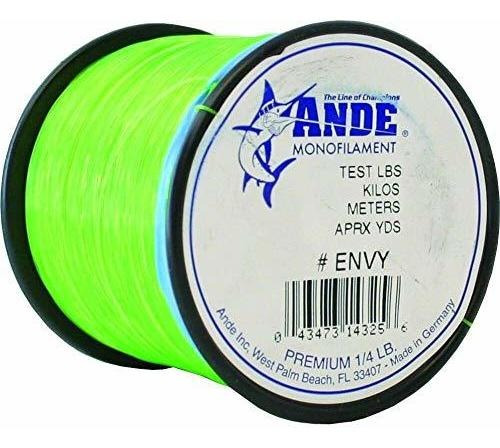 Línea Monofilamento Ande (envy Green, 20 Lbs, 1/4#)