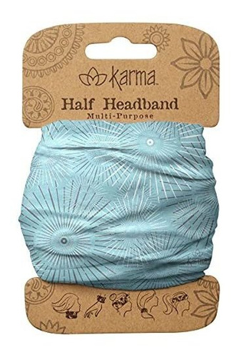 Diademas - Karma Gifts Half Headband, Blue Dandelion