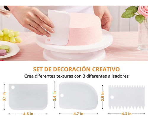 Kit De 71 Herramientas De Decoración De Pasteles Con Base