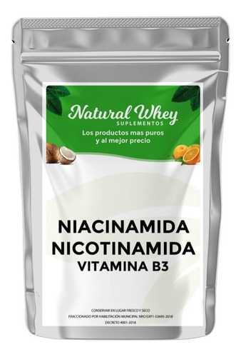 Vitamina B3 Niacinamida ,  Nicotinamida 100 Gramos 