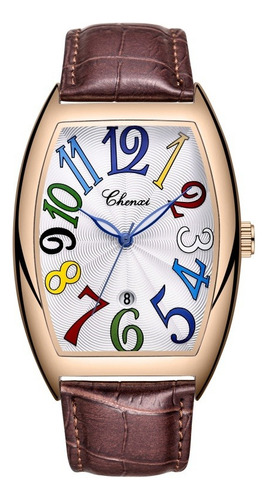 Reloj De Cuarzo Chenxi 8217 Para Hombre, Colorido, Digital,