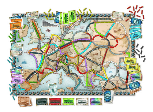 Juego De Mesa Ticket To Ride Europa - ¡embárcate En Una