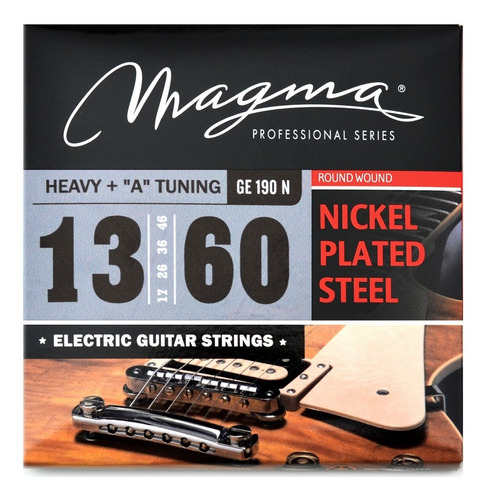 Encordado Guitarra Eléctrica Magma Nickel 013/060 Heavy