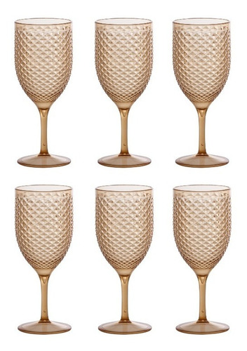 Jogo De Taças Vinho E Água 480ml Luxxor Paramount 6 Peças