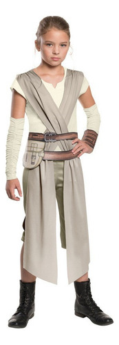 T Star Wars The Force Awakens Rey Niña Cos Costume Película