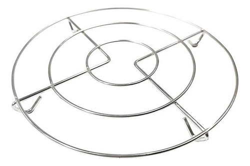 Beikos Posa Pava Circular Acero Inoxidable 18 Cm Color Gris