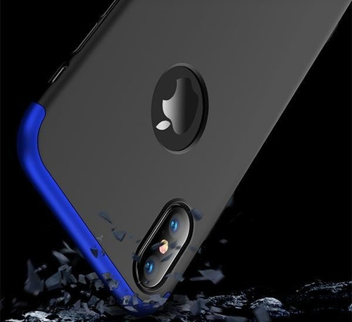 Imagen 3 de 6 de Carcasa Para iPhone X O Xs 360° Marca - Gkk + Hidrogel
