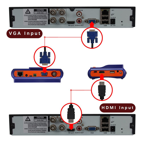 Probador Portátil Del Cctv De La Muñeca De Sgef,monitor Lcd