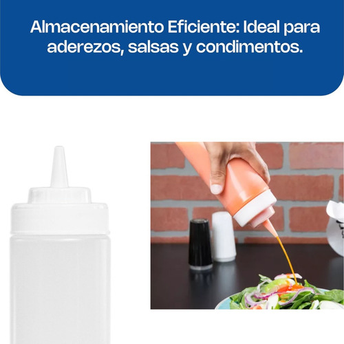 6 Botellas Cambro 473ml Chocolate Y Vinagretas