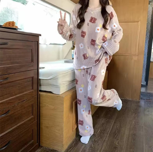Pijamas De Felpa Completo Para Mujer EnvĂo A Provincia