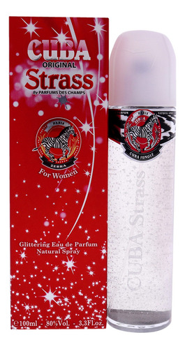 Cuba Strass Zebra De Cuba Para Mujer, Spray Edp De 3.3 Onzas