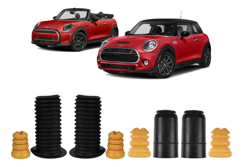 Kit Batente Coifa Dianteira Traseira Mini Cooper 2015 2016