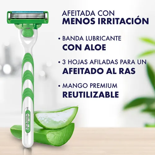 Gillette Mach3 Sensitive Máquina De Afeitar Con Aloe 1 Ud