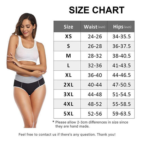Calzoncillos Elásticos De Cintura Alta Para Mujer De Algodón