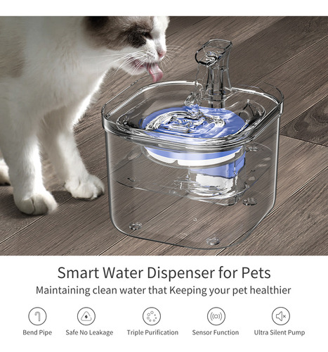 Fuente De Agua Para Gatos Wf160 Con Inducción Inteligente