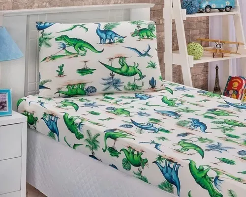 Jogo de Cama Infantil Dinossauros