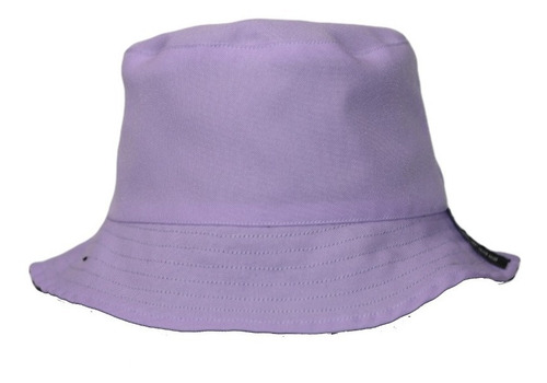 Imagen 1 de 2 de Bucket Hat De Niño Morado/negro.