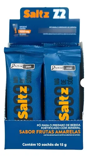 Z2 - Saltz 1000 Mg De Sódio - Cx 10 Sachês Frutas Amarelas