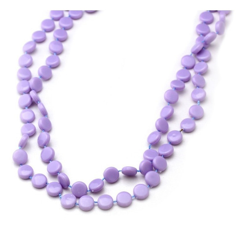 Collar Pastillas Cotillon Mardi Gras X 24 Unidades