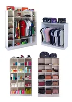 Comprar Expositores Loja Roupa Colméia Cabideiro Arara 4 Peças Magia