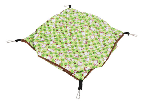 Saco De Dormir Para Hámster De Tres Capas, Color Verde Y Ver