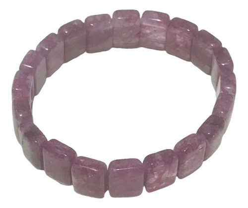 Pulsera De Jade Natural Grado A Color Púrpura Lavanda.