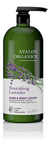 Loción Corporal Y De Manos Avalon Organics, Lavanda Nutritiv