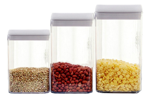 Imagen 2 de 8 de Juego De 4 Recipientes Topper Hermeticos. Ideal Para Cocina