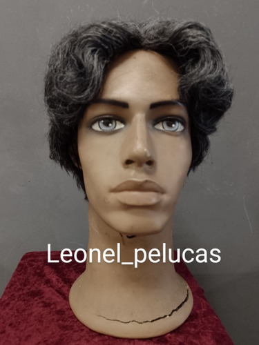 Peluca Hombre Canoso Gris Viejo