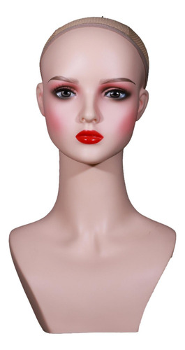 Cabezal De Maquillaje Mannequin Pvc Head Estable Stand Head