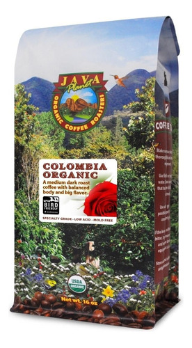 Granos De Cafe Organico Colombiano Usda, Fair Trade, Bajo Ac