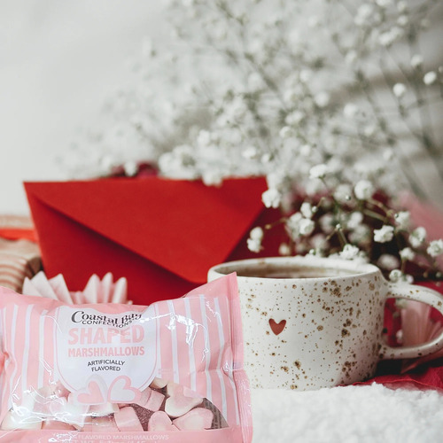 Malvaviscos Corazón Rosa & Blanco San Valentín 145g Coastal