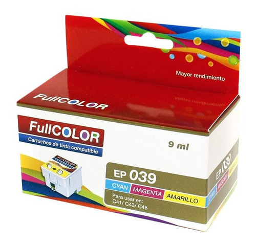 Cartucho Tinta Epson Compatible T039 Color De C41 C43 C45..